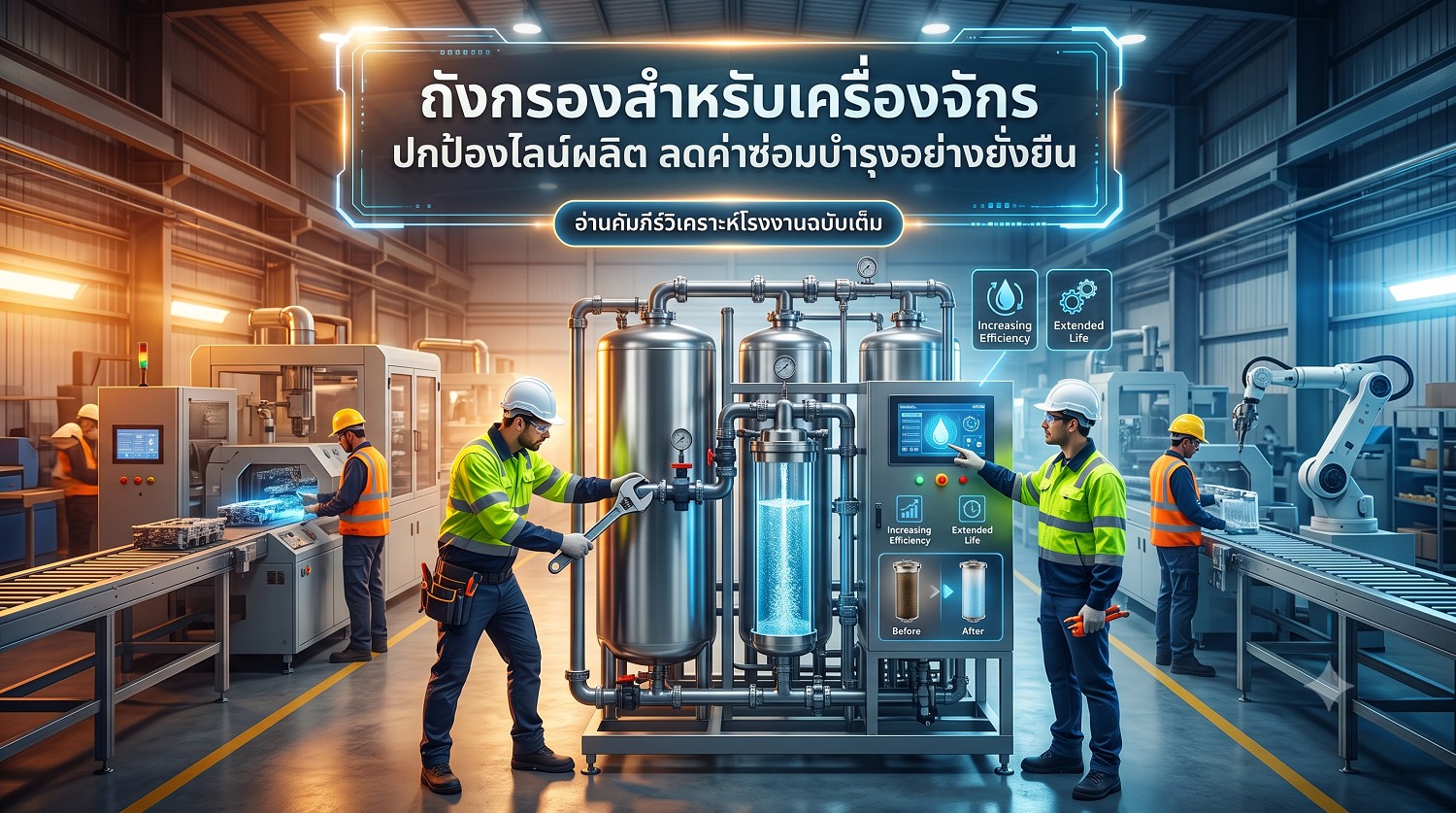 ถังกรองสำหรับเครื่องจักร ปกป้องไลน์ผลิต ลดค่าซ่อมบำรุงอย่างยั่งยืน
